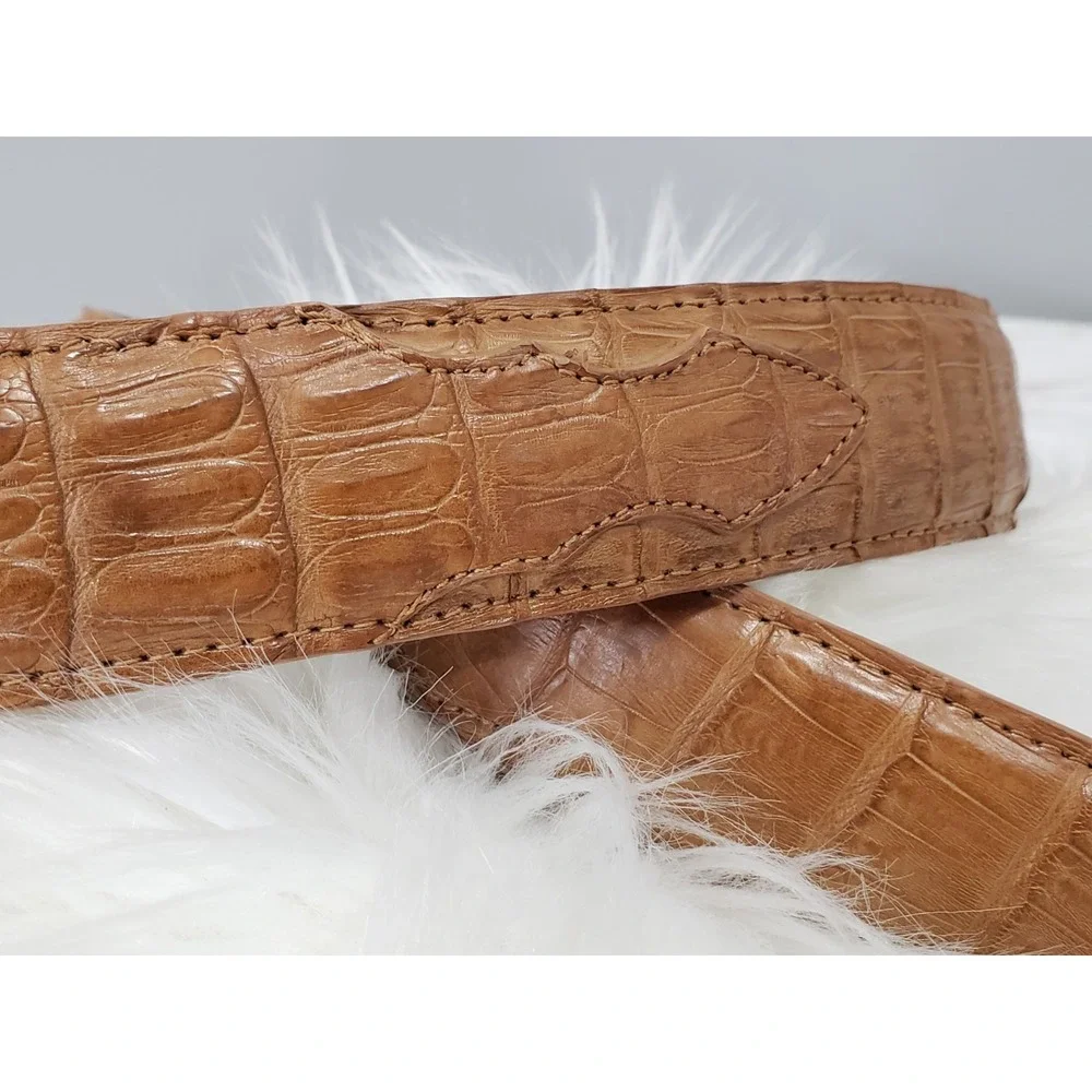 Cody James Belt Size 32 Handmade In Mexico Genuine‎ Caiman Leather Men Women